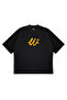 Unisex Women's Men's W Logo Custom Handwritten Front Printed Oversized Thick Fabric Relaxed Cut Cotton T-Shirt - 3