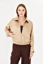 Women's coat satin elastic waist women's coat - 2