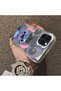 iPhone 13 Pro Max Compatible Hard Acrylic Back Silicone Edge Lens Protection Case Stitch Patterned - 4