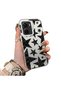 Vivo Y16/Y02S/Y56 Compatible Hard Acrylic Back Silicone Edge Lens Protection Case Star Patterns