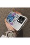Vivo Y28 4g Compatible Stitch Pair Pattern Case Hard Acrylic Back Silicon Edge Lens Protection - 4