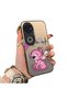 Vivo V50 Compatible Hard Acrylic Back Silicone Edge Lens Protection Case Stitch Patterned
