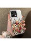 Poco X6 Compatible Hard Acrylic Back Silicone Edge Lens Protection Case Beautiful Flower - 2