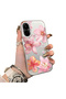 Realme C67 4g Compatible Hard Acrylic Back Silicone Edge Lens Protection Case Lily Pattern