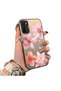 Oppo A16/A16S Compatible Hard Acrylic Back Silicone Edge Lens Protection Case Lily Pattern