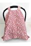 100% Cotton Floral Print Muslin Stroller Cover and Min Leather - 2