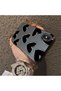 iPhone X/Xs Compatible Hard Acrylic Back Silicone Edge Lens Protection Case Heart Pattern - 4