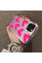 iPhone 11 Pro Max Compatible Hard Acrylic Back Silicone Edge Lens Protection Case Heart Pattern - 4