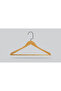 Wooden (Lama Black Hook) Hangers for Shirts, Trousers, Clothes Hangers, Natural Color, 48 Pieces - 2
