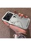 iPhone 17 Pro Compatible Hard Acrylic Back Silicone Edge Lens Protection Case Airplane Pattern - 3