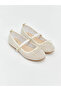 Lcw Steps Ecru Ankle Strap with Stone Embroidery for Girls Ballet Flats - 2