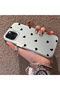 iPhone 11 Pro Max Compatible Hard Acrylic Back Silicone Edge Lens Protection Case Heart Pattern - 3
