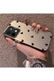 Vivo Y28 4g Compatible Hard Acrylic Back Silicone Edge Lens Protection Case Heart Pattern - 3