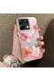 Poco X6 Compatible Hard Acrylic Back Silicone Edge Lens Protection Case Lily Pattern - 2