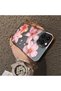 iPhone 12 Pro Max Compatible Hard Acrylic Back Silicone Edge Lens Protection Case Lily Pattern - 4