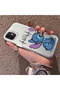 iPhone 12 Mini Compatible Stitch Couple Pattern Case Hard Acrylic Back Silicon Edge Lens Protection - 3