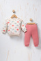 Rocha Baby Girl Teddy Bear and Balloon Printed 2-Piece Set - Set of Cotton with Lace Detailed Shoulder Pieces - 4