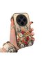 Vivo X300 Compatible Hard Acrylic Back Silicone Edge Lens Protection Case Beautiful Flower