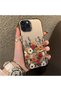 iPhone 11 Pro Max Compatible Hard Acrylic Back Silicone Edge Lens Protection Case Beautiful Flower - 3