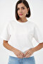 Women's Stone Detailed T-Shirt 990 - White - 3