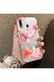Samsung Galaxy A30/A20 Compatible Hard Acrylic Back Silicone Edge Lens Protection Case Lily Pattern - 2