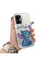 Infinix Smart 10 Compatible Stitch Pair Pattern Case Hard Acrylic Back Silicon Edge Lens Protection