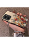 Vivo Y16/Y02S/Y56 Compatible Hard Acrylic Back Silicone Edge Lens Protection Case Beautiful Flower - 3