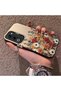 Oppo A5 4G/5G Compatible Hard Acrylic Back Silicone Edge Lens Protection Case Beautiful Flower - 4