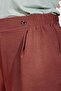 30176 Brown Ayrobin Pants with Elastic Waist and Tube Legs - 5