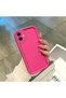 iPhone 11 Compatible Pink Red Silicone Case Shockproof Camera Protection - 4