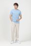 Men's Crew Neck T-Shirt with Ornamental Label 100% Cotton Cotton Pack Light Blue - 26Y 2020 - 3