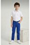 Boys' April 23 October 29 Show Outfit Short Sleeve Shirt and Inside Waist Adjustment Pants Set