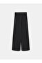 72259 Wide Leg Pants with Elastic Waist - Black - 5
