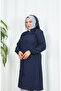 Zippered Quilted Long Capsules Dark Blue Hnt8581 - 6