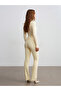 72260 Fabric Trousers with Pen Detail - Yellow - 3