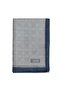 Cotton Silk Monogram Shawl 44225-Silver Anthracite Melange