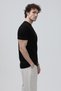 Men's Crew Neck Square John Printed 100% Cotton Lu T-Shirt Black - 26Y 2020-2 - 5