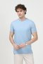 Men's Crew Neck Notfind Printed 100% Cotton Pack T-Shirt Light Blue - 26Y 2020-3 - 6