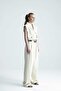 Aloha Ecru Palazzo Belt Piece Trousers - 2