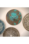 Blue Patina Medieval Style Handmade Copper Wall Clock - 3