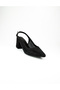 Miss Park Moda 4030 Stoned Heeled Shoes Black