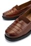 Women's Genuine Leather Dark Tan Casual Shoes - 4