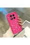 Redmi Note 14 Pro 4g Compatible Pink Red Silicone Case Shockproof Camera Protection - 4