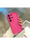 Samsung Galaxy S24 Ultra Compatible Pink Red Silicone Case Shockproof Camera Protection - 3
