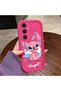 Samsung Galaxy S24 Plus Compatible Pink Red Silicone Case Shockproof Camera Protection - 4