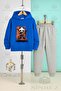 Children's Unisex Panda Ninja with Sword Note Hooded Tracksuit Set