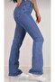 Women's New Season High Waist Shape-Up E Stretchy Medium Blue Spanish Jeans - 3