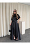 Black Satin Slit Dress - 2026 - 2