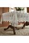 Lilyum Lace Velvet Cream/Beige Rectangle Tablecloth 160x230 Cm 1605 - 3