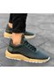 Men's Double Color Black Chunky Sneakers S - 2